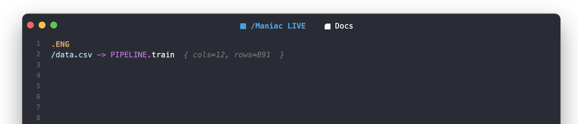 Maniac Editor